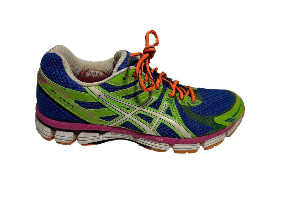 Asics Women's GT-2000 Dynamic Duomax Green Blue running Shoes Size 9.5 T2K7Q